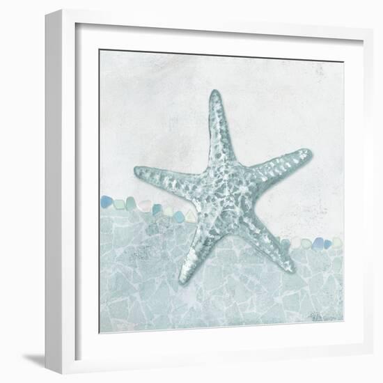 Coastal Mosaic - Starfish-Belle Poesia-Framed Giclee Print