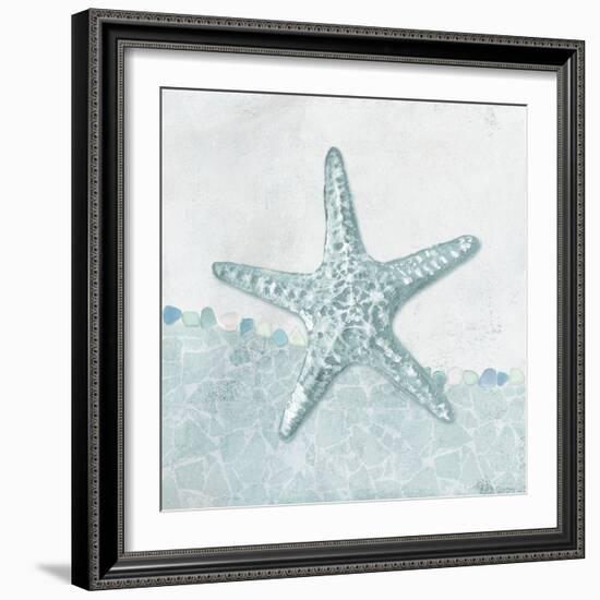 Coastal Mosaic - Starfish-Belle Poesia-Framed Giclee Print