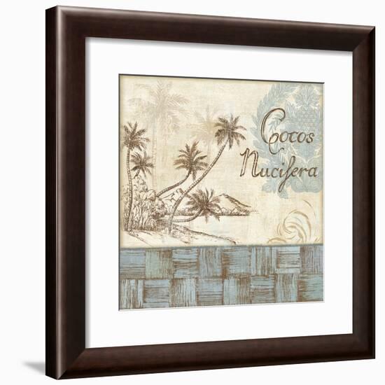 Coastal Palms II-Daphné B.-Framed Giclee Print