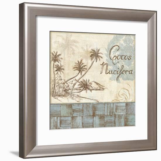 Coastal Palms II-Daphné B.-Framed Giclee Print