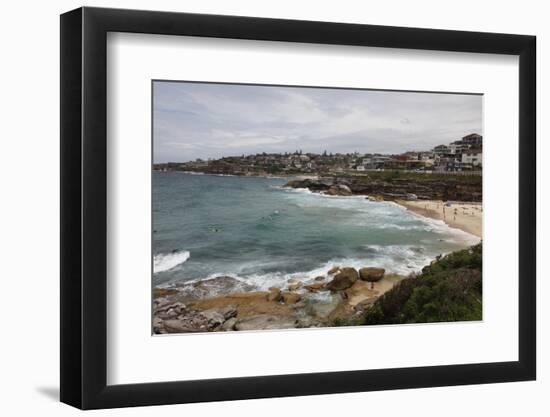 Coastal Path from Bondi Beach to Bronte and Congee, Sydney, New South Wales, Australia, Pacific-Julio Etchart-Framed Photographic Print