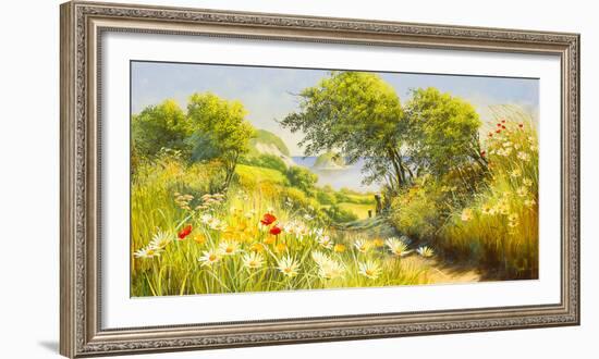 Coastal Pathway-Mary Dipnall-Framed Giclee Print