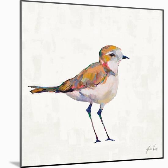 Coastal Plover III Linen-Jeanette Vertentes-Mounted Art Print