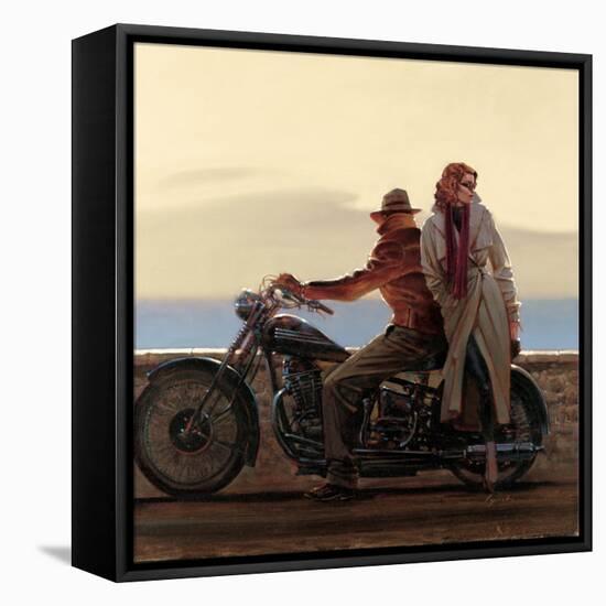 Coastal Ride-Brent Lynch-Framed Stretched Canvas