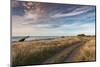 Coastal road at dusk, Cape Egmont, Pungarehu, New Plymouth, Taranaki, North Island, New Zealand-null-Mounted Photographic Print