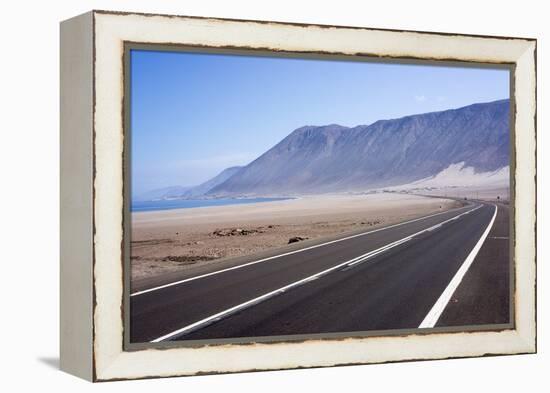 Coastal Road, Atacama Desert, Chile-Peter Groenendijk-Framed Premier Image Canvas