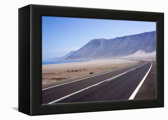 Coastal Road, Atacama Desert, Chile-Peter Groenendijk-Framed Premier Image Canvas