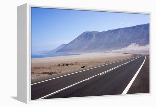 Coastal Road, Atacama Desert, Chile-Peter Groenendijk-Framed Premier Image Canvas