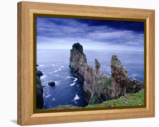 Coastal Rock Outcrops at Dun Balair, Tory Island, Ireland-Gareth McCormack-Framed Premier Image Canvas