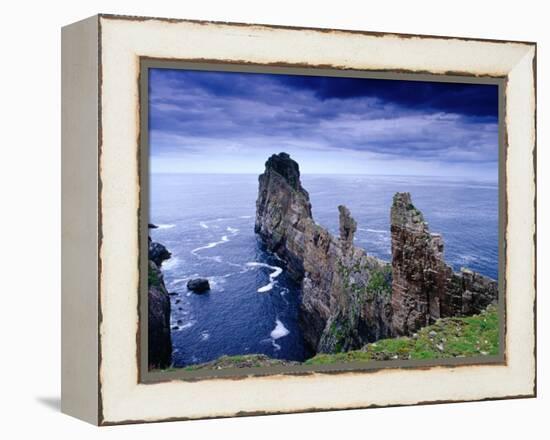 Coastal Rock Outcrops at Dun Balair, Tory Island, Ireland-Gareth McCormack-Framed Premier Image Canvas