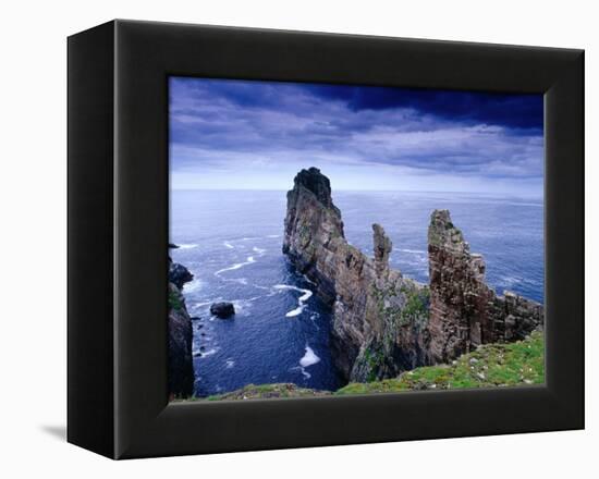 Coastal Rock Outcrops at Dun Balair, Tory Island, Ireland-Gareth McCormack-Framed Premier Image Canvas