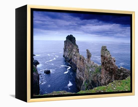 Coastal Rock Outcrops at Dun Balair, Tory Island, Ireland-Gareth McCormack-Framed Premier Image Canvas