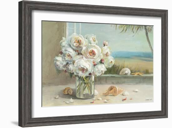 Coastal Roses v.2-Danhui Nai-Framed Art Print