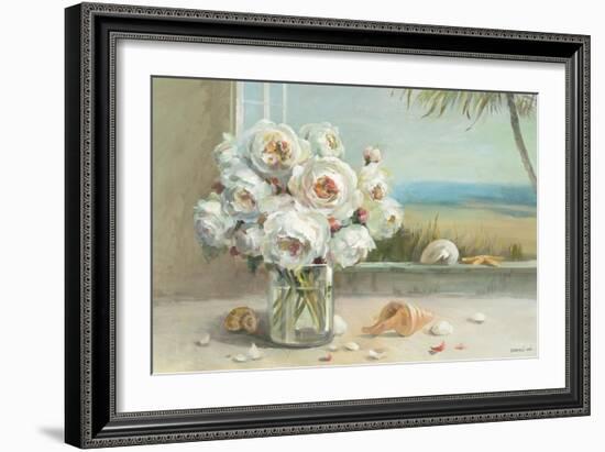 Coastal Roses v.2-Danhui Nai-Framed Art Print