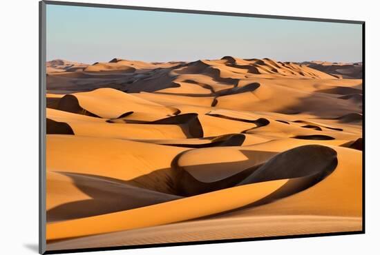 Coastal sand dunes at sunset, Namibia-Eric Baccega-Mounted Photographic Print