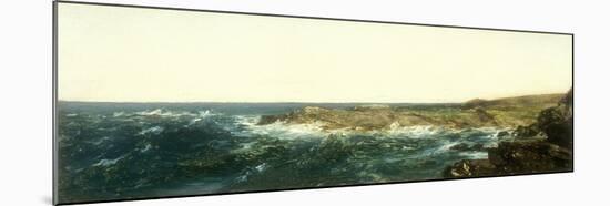Coastal Scene, 1850 (Oil on Paper Mounted on Canvas)-John Frederick Kensett-Mounted Giclee Print