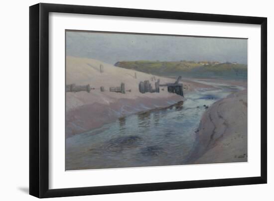 Coastal scene, 1893 pastel on paper-Fritz Thaulow-Framed Giclee Print