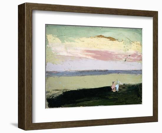 Coastal Scene at Sunset-Robert Henri-Framed Giclee Print