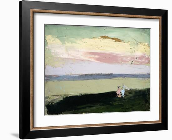 Coastal Scene at Sunset-Robert Henri-Framed Giclee Print