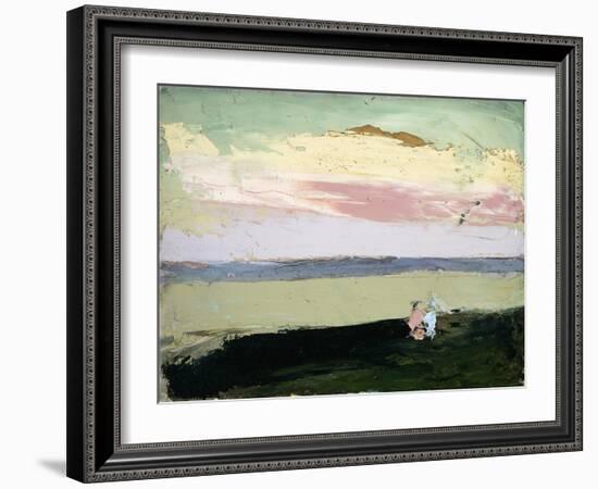 Coastal Scene at Sunset-Robert Henri-Framed Giclee Print