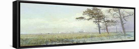 Coastal Scene, Atlantic City, New Jersey, 1854-William Trost Richards-Framed Premier Image Canvas
