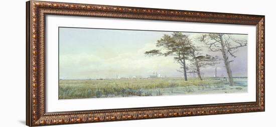 Coastal Scene, Atlantic City, New Jersey, 1854-William Trost Richards-Framed Giclee Print