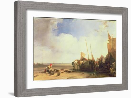 Coastal Scene in Picardy, C.1826-Richard Parkes Bonington-Framed Giclee Print