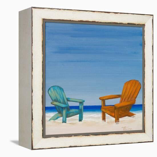 Coastal Scene IV-Tiffany Hakimipour-Framed Stretched Canvas