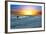 Coastal Scene with Surfer-Josh Adamski-Framed Photographic Print