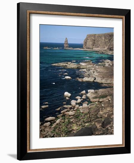 Coastal Sea Cliffs and Stacks, Near Cape Wrath and Sandwood Bay, Highland Region, Scotland-Duncan Maxwell-Framed Photographic Print