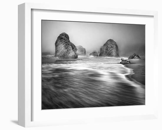 Coastal Sea Stacks-null-Framed Art Print