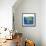 Coastal-Sea Turtle-Swirly Ocean-Robbin Rawlings-Framed Stretched Canvas displayed on a wall