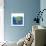 Coastal-Sea Turtle-Swirly Ocean-Robbin Rawlings-Framed Stretched Canvas displayed on a wall