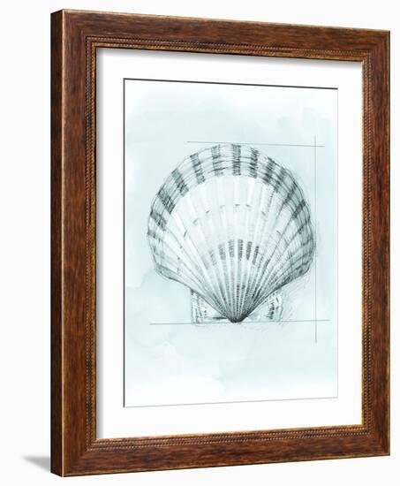 Coastal Shell Schematic III-Megan Meagher-Framed Art Print