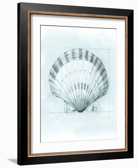 Coastal Shell Schematic III-Megan Meagher-Framed Art Print