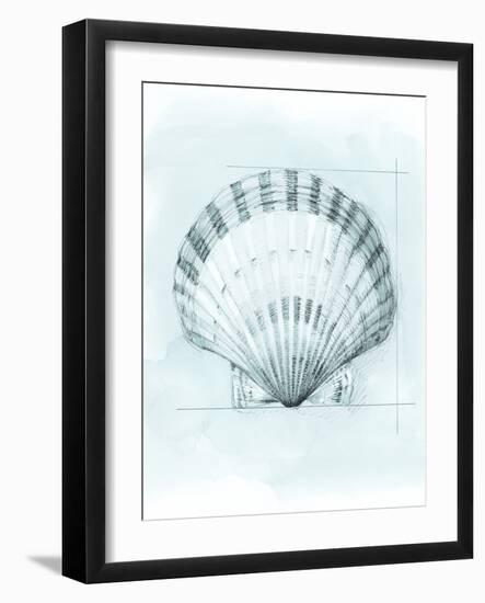 Coastal Shell Schematic III-Megan Meagher-Framed Art Print