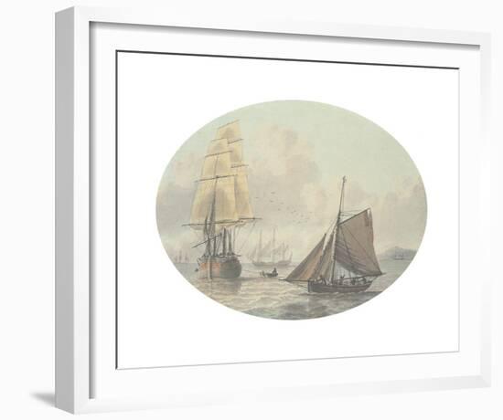 Coastal Shipping II-Samuel Atkins-Framed Premium Giclee Print