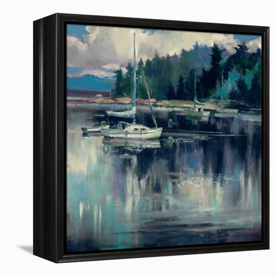 Coastal Shoreline-Brent Heighton-Framed Stretched Canvas
