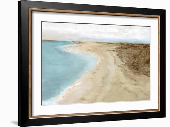 Coastal Stroll II-Maya Woods-Framed Art Print