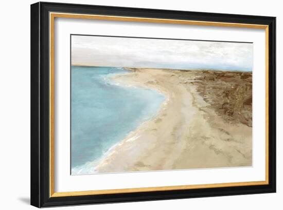 Coastal Stroll II-Maya Woods-Framed Art Print