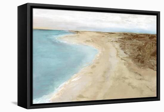 Coastal Stroll II-Maya Woods-Framed Stretched Canvas