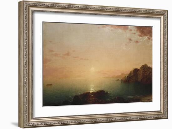 Coastal Sunset, 1864-Hendrik Avercamp-Framed Giclee Print