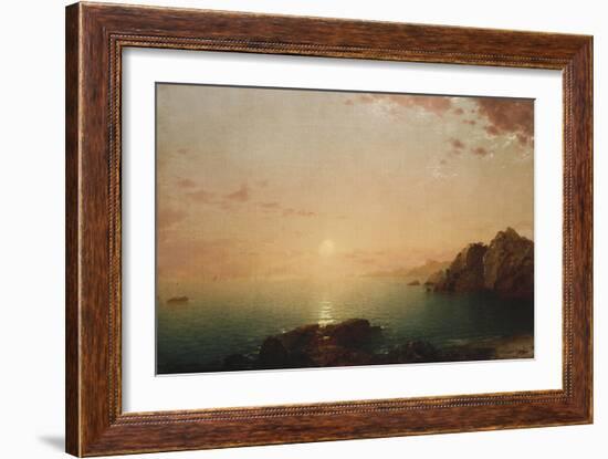 Coastal Sunset, 1864-Hendrik Avercamp-Framed Giclee Print