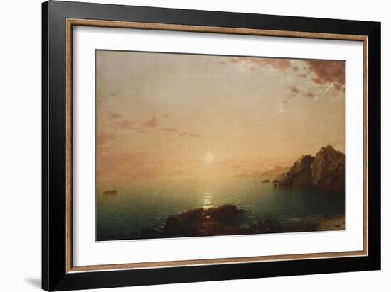 Coastal Sunset, 1864-Hendrik Avercamp-Framed Giclee Print