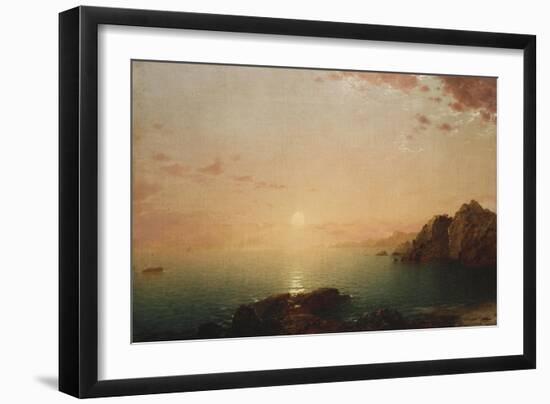 Coastal Sunset, 1864-Hendrik Avercamp-Framed Giclee Print