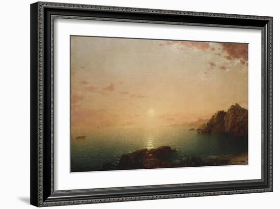 Coastal Sunset, 1864-Hendrik Avercamp-Framed Giclee Print