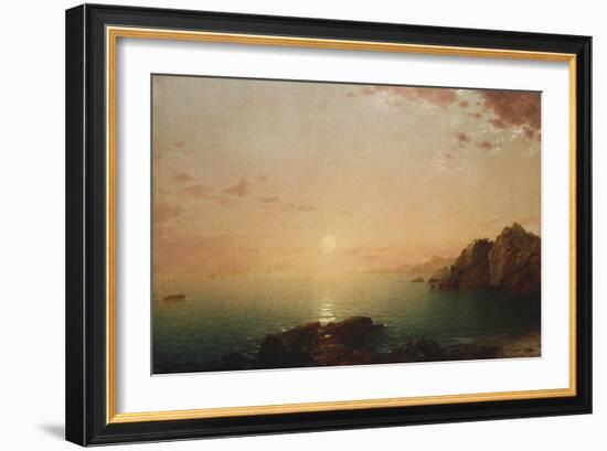 Coastal Sunset, 1864-Hendrik Avercamp-Framed Giclee Print
