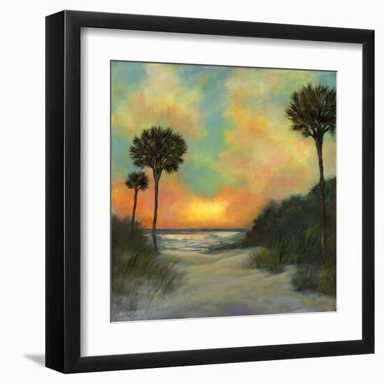 Coastal Sunset II-David Swanagin-Framed Art Print