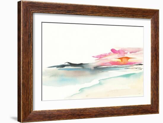 Coastal Sunset-Kristy Rice-Framed Art Print
