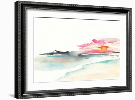 Coastal Sunset-Kristy Rice-Framed Art Print